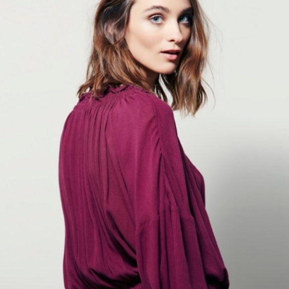 Flowy Ruffled Tunic DRESS Keyhole Tie Neckline - Picture 5 of 8